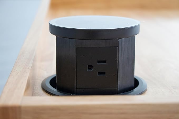 Deluxe Solid Wood Jewelers Workbench – Heavy-Duty Jewelry Bench with Drawers, Outlets, 1 USB, 1 Type-C, 2 Sockets, Wireless Charging Pad & Pop-Up Retractable Power Socket for Crafting & Repair