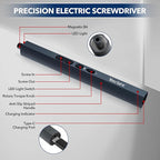 Mini Electric Screwdriver 155 in 1 Small Precision Screwdrivers Set Max 5 N.m Cordless Screwdriver with 3 Torque Settings 140 S2 Magnetic Bits, Repair Tool Set for Phone Computer Watch Drones