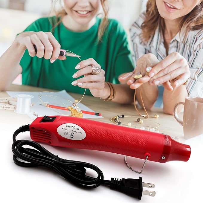 Heat Gun, Mini Hot Air Gun for DIY Crafts Portable Heat Air Gun Tool for Embossing Shrink Wrapping Drying Paint