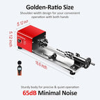 Mini Lathe, WM101A-Plus Mini Wood Lathe Machine, 24VDC 96W Power Lathe, Small Benchtop Lathe with Wood Turning Lathe Tools Kits, Infinitely Variable Speed, Professional for DIY Woodworking