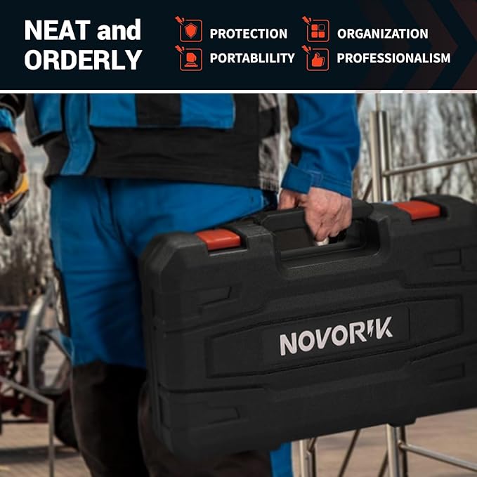 Rivet Nut Tool 16” RIV Nut Tool Kit with 15 Metric & SAE Mandrels, 182pcs Rivnuts Nutserts Kit and Rugged Carrying Case, One Rivnut Tool Kit Meet All Your Needs