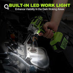 Yougfin Cordless Impact Wrench 1/2 inch for Lug Nuts, 20V Brushless Power Impact Gun Kit 400N.M, 4.0 Ah Battery Powered Impact Driver Heavy Duty, Electric Impact Wrench for Car Home