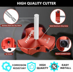 3 Inch PVC Pipe Reamer with Triple Blade,PVC Fitting Saver Socket Saver Plumbing Tool, 3" Plastic Pipe Fitting Reamer for Schedule 40 CPVC ABS Fitting Hub, Fit Standard 1/2" Drills