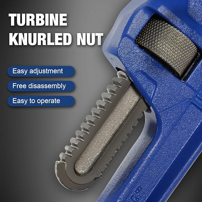 Drop Forged 2 Piece (12", 18 ") Pipe Wrench Set: Heavy Duty Hand Tools with Adjustable Plumbing Wrench, Exceed GGG standard