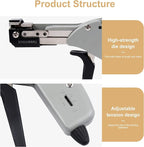 Knoweasy Stainless Steel Cable Tie Gun - Tighten, Tension, and Cut with Stable and Reliable Stainless Steel Cable Tie Tool Cable Managemen