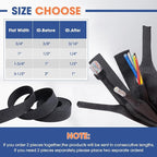 2:1 Heat shrinkable Braided Sleeving Fabric Wire Loom High Temp Heat Shrink Wiring Harness Abrasion Protector Cable Sleeve(3/8"-15ft)