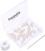 Natural Pearl Beads Rice 4-5mm White Freshwater Cultured Loose Gemstone Beads for DIY Jewelry Making 13.8''/Strand HQ