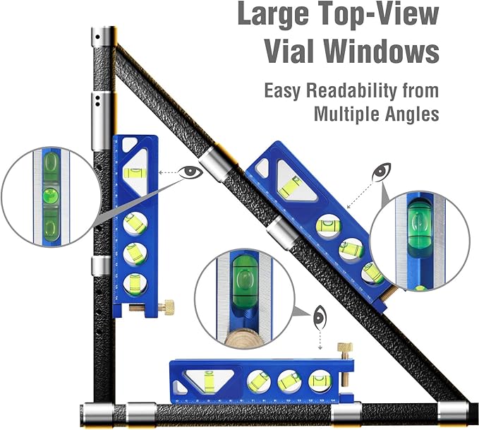 WORKPRO Torpedo Level, Magnetic, Verti. Site 4 Vial for Conduit Bending, Aluminum Alloy Construction, 6-1/2 inch
