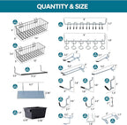 246PCS Pegboard Accessories Organizer Kit,Includes Pegboard Hooks,Bins,Baskets,Paper Towel Holder;Suitable for 1/8 and 1/4 Pegboard,Can be Used for Hanging Tools,Garage Storage,etc. (Black)