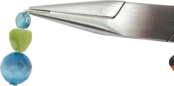 The Beadsmith Chain Nose Pliers – Fine Tips – 5 inches (127mm) – Ergonomic Handle with Double Leaf Springs – Jewelry Making Tool for Creating Bracelets, Earrings and Necklaces