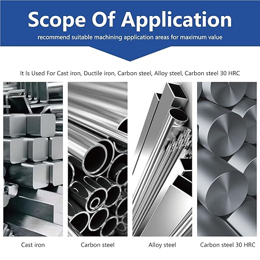 2 Flute 3/16" Carbide Square End Mill 5PCS Micrograin Milling Bits Sets TISIN Coating CNC Router Bit for Steel