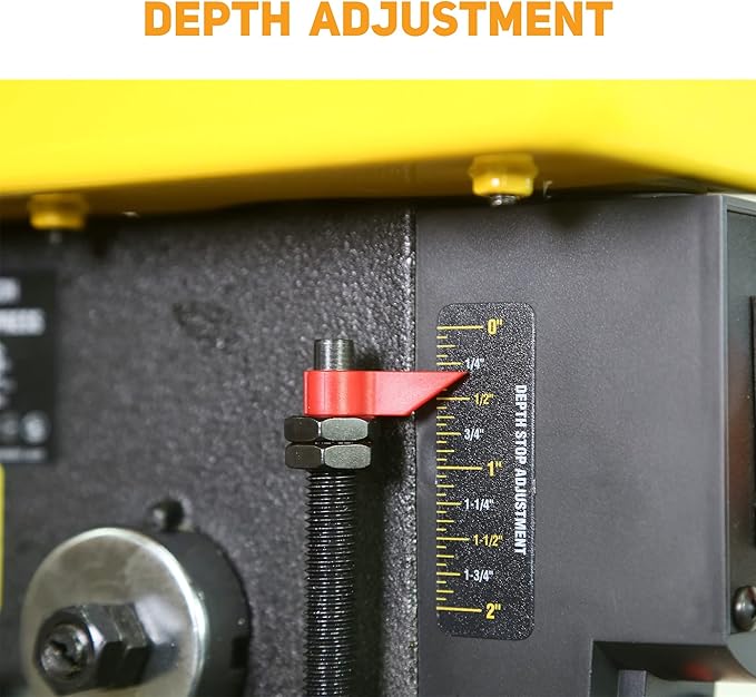 8 Inch Drill Press, 2.3 Amp 5-Speed Bench Drill Press, Bench Top Drilling Machine