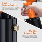 Proster Pneumatic Riveter - 3917LBF Pulling Pneumatic Rivet Gun, Heavy-Duty Air Pop Riveter 3/32", 1/8", 5/32", 3/16" and 1/4" Capacity