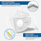 Dust Masks 20PCS, 7 Layers Filter Cover Against PM2.5 Sport Face Mask with One Breathing Valves