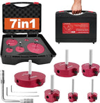 6 Piece PVC Pipe Reamer Kit With A Socket Wrench, 0.75" 1" 1.5" 2" 3" 4 Inch Plastic Pipe Fitting Reamer Tools Contain PPR75, PPR100, PPR150, PPR200, PPR300, PPR400, Fit Standard 3/8" & 1/4" Drills