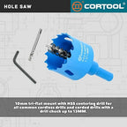 1-1/2 Inch Hole Saw with Arbor for Metal and Wood Cutting, Bi-Metal Hole Cutter, 1-1/2" Hole Saw Kit for Drywall, Wood, PVC Boards, Fiberglass and Vent Pipes