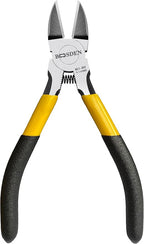 BOOSDEN 4-Piece Pliers Set Including 25mm Rubber Hammer, 5" Wire Cutters, 5" Needle Nose Pliers, 5" Diagonal Cutters For Basic Repair, DIY Projects and Home Maintenance