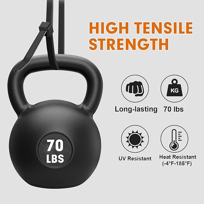 Zip Ties, RAZCC 1200pcs Black Cable Zip Ties 8 Inch, Heavy Duty Plastic Wire Ties with 70lb Tensile Strength, Self-Locking Black Nylon Tie Wraps for Indoor and Outdoor