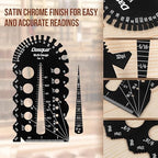 Dasqua 3-in-1 Measuring Tool Set, 12" Stainless Steel Combination Square & Bolt Thread Gauge, Inch Thread Checker for 13 Sizes, Carpenter Square with 45°/90° Level for Woodworking, Engineering, DIY