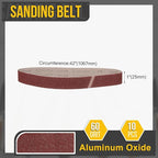 1 x 42 Inch Sanding Belt, 10 Pcs 60 Grit Knife Sharpener Belts Work Sharpening for Belt Sander Knife Carving Tool Metal Working