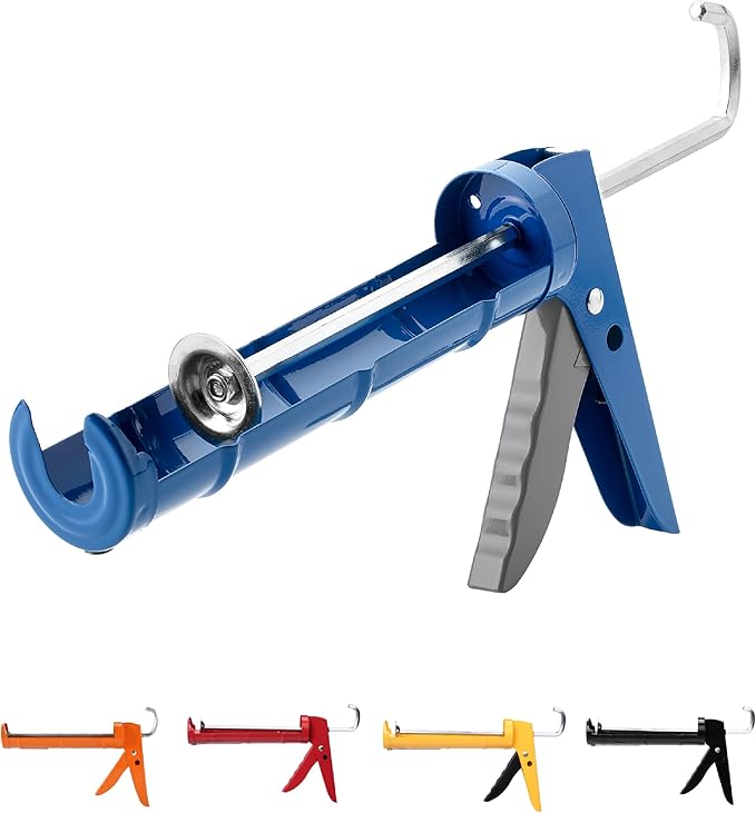 Bates- Caulking Gun, 10:1 Thrust Ratio, Blue, Caulking Tool Gun, Caulk Gun No Drip, Hand Caulking Guns, Silicone Gun, Caulking Gun Tool, No Drip Caulk Gun, Caulk Guns, Caulking Gun Dripless