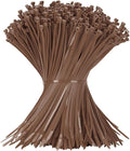 12 Inch Zip Ties Brown 1000 PCS, 50 Lbs- Heavy Duty Tensile Strength, Nylon PA66 UV Resistant Cable Ties for Indoor and Outdoor Use - Ideal for object bundling and fastening