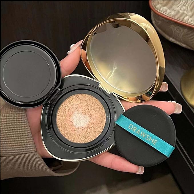 Full Coverage Foundation Air Cushion CC Cream Concealer Moisturizing Nourishing Natural Long-Lasting Even Skin Tone For All Skin Types-VeraVaultWomen