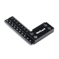 Precision Square Ruler for Measuring and Marking - Aluminum Steel Framing Tool for Professional Carpentry Use (100mm)