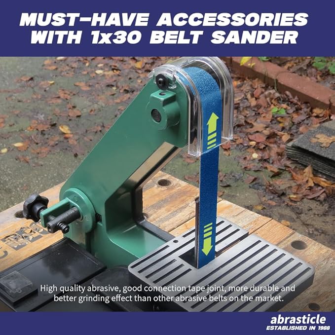 1" x 30" Zirconia Knife Sharpening Sanding Belts for Metal, 1 x 30 Inch Zirconia Metal Grinding Sand Paper, 15 PCS 3 Each of 40/60/80/120/150 Assorted Grits