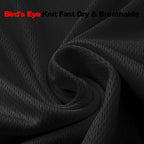 Hi Vis Safety Long Sleeve Shirts，High Visibility Class 3 T Shirts with Reflective Strips and Pocket, Quick Dry Mesh Construction Work Shirt for Men/Women (Black,Small)