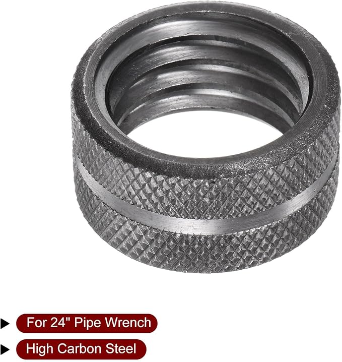 HARFINGTON 24" Pipe Wrench Nut Alloy Steel Replacement Parts for 24-inch Adjustable Pipe Wrench