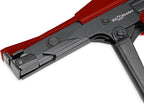 42710 Zip Tie Gun/Cable Tie Install Tool, Adjustable Tension with Built-In Cutter, for Nylon Ties up to 1/4”- Red