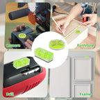 9pcs Small Bubble Spirit Level, Square & Round Circular Bubble Level Mini Magnetic Spirit Leveler Measure Tool for Leveling Phonograph Turntable Camera Tripod Drill