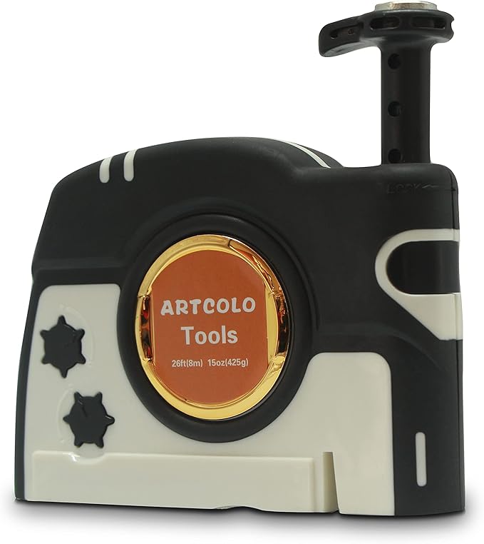 1 PCS Magnetic Plumb Bob Kit - 15 oz(425g) Plum Bob With 26 ft(8m) Automatic Stretching String,2 Pencils, Pencil Sharpener