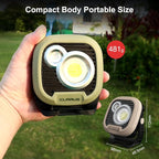 klarus WL3 Camping Light Magnetic Work Light, 1500 High Lumens, 13500mAh High Capacity, 6 Light Modes, Rechargeable Portable LED Lights for Work, DIY, Emergency Power Outage, Car Repair & Camping