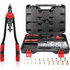 WETOLS 16" Rivet Nut Tool, Professional Rivet Nut Tool Kit with 11 Metric & Inch Mandrels M3 M4 M5 M6 M8 M10 M12, 10-24, 1/4-20, 5/16-18, 3/8-16, 110pcs Rivnuts and Blow Carry Case - WE-889