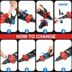 WETOLS 16" Rivet Nut Tool, Professional Rivet Nut Tool Kit with 11 Metric & Inch Mandrels M3 M4 M5 M6 M8 M10 M12, 10-24, 1/4-20, 5/16-18, 3/8-16, 110pcs Rivnuts and Blow Carry Case - WE-889