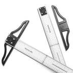 2 Pack - Pacific Arc 36 Inch T Square, Traditional Acrylic Graduated in Inch and Metric, Detachable Head