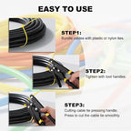 Zip Tie Tool, Tensioning and Cutting Tool for Fastening and Cutting Plastic or Nylon Cable Tie, Cable Tie Gun for Cable Management, Zip Tie Tightener with Ergonomic and Portable Design