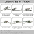 Hose Clamps 20FT Strap+20 Fasteners,DIY Cut-To-Fit 304 Stainless Steel Adjustable Large Worm Gear Band Clamp Assortment Kit,Metal Screw Fasteners and Strapping for Pipe,Duct,Pole,Tube