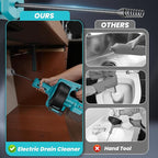 Ecarke Cordless Drain Auger 25Ft Compatible with Makita 18V Battery: 610 RPM Electric Plumbing Snake Drain Auger Spiral Machine, Powerful Drain Cleaner With Towel & Gloves for Kitchen,Sewer(Tool Only)