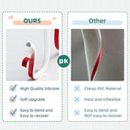 Cord Hider Raceway Kit, 39 inch Wall Cable Hider for 1-2 Cable, Silicone Material Hiding Wall Mount TV Powers Cords in Home Office, W0.75 H0.5in White