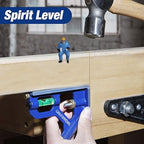 WORKPRO Aluminum Alloy Carpenter Square and Zinc-Alloy Square Ruler Set - 7 in. Rafter Layout Tool and 12 in. Combination Square Combo