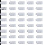 Mr-Label – 40 Pcs 0.78" x 3.54" Hook and Loop Cable Labels –Cord Tags – Upgraded Writable Cable Wraps for Clear Writing - Writable Wire Labels for Cable Management | Electronics Computers (White)