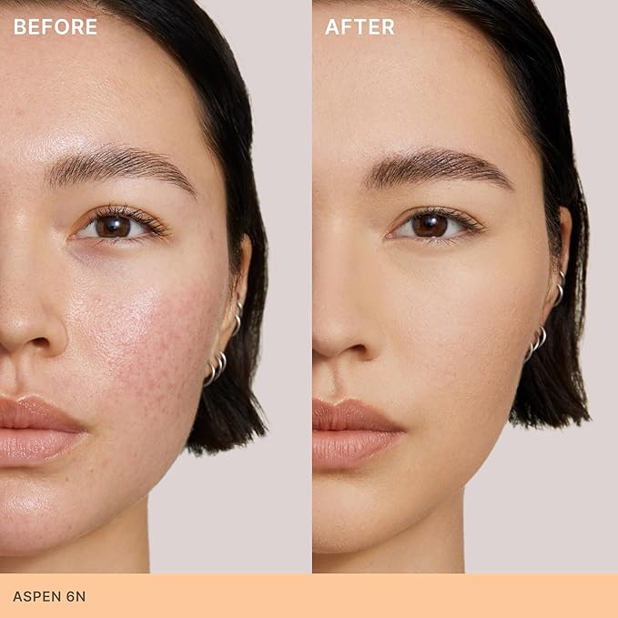 ILIA - Skin Rewind Complexion Stick - Foundation + Concealer + Skincare | Non-Toxic, Vegan, Cruelty-Free, Clean Makeup (6N - Aspen, 0.35 oz | 10 g)-VeraVaultWomen