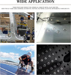 170pcs Black 3/16" x 1/2" Aluminum Blind Rivets, 4.8x 12.7mm Pop Rivets,Aluminum Grip and Steel Mandrel