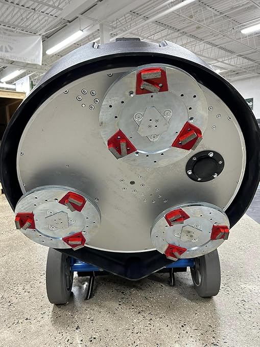 Concrete Floor Grinding Discs, Diamond Metal Grinding Tooling for Lavina Grinders, Concrete Preparation & Thin Epoxy Remove, Double Segments 30/40 Grit Medium Bond, Pack of 9