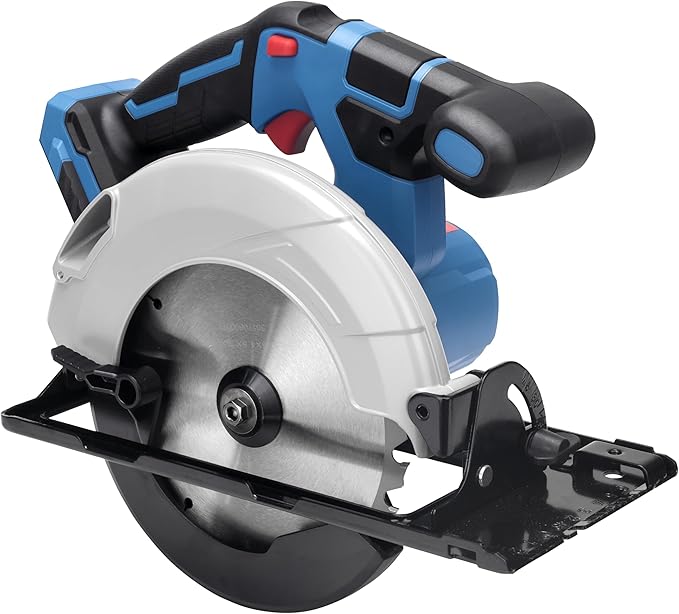Dong Cheng 20V Max Circular Saw 6-1/2-Inch Cordless Circular Saw with Dust Collection Adaptor and Guide, Tool Only