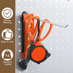 Shimeyao 100 Pcs Peg Board Shelving Hooks Stainless Steel Hanging Board Pegs Wall Display Hooks Bulk for 1/8 1/4 Garage Storage Organizer Accessories(12 Inch,Silver)