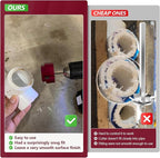 5 Piece PVC Pipe Reamer Kit With A Socket Wrench,MEIFRENSHIP 1" 1.5" 2" 3" 4 Inch Plastic Pipe Fitting Reamer Tools Contain PPR100, PPR150, PPR200, PPR300, PPR400, Fit Into Standard 3/8" & 1/4" Drills